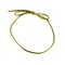 JewelrySupply 8" Gold Metallic Pre-Tied Stretch Loops Pre-Tied Elastic Bows (Package of 50)